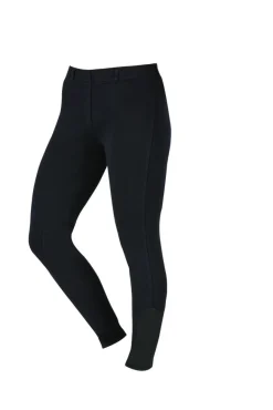 Ladies Knee Patch Pull On Schooling Breeches