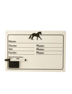 Plastic Name Plate & Pen