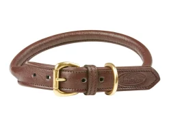 Rolled Leather Dog Collar