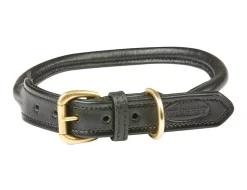 Rolled Leather Dog Collar