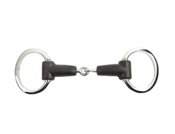 Soft Rubber Jointed With Flat 3" Rings Eggbutt Bit