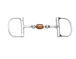 Stainless Steel Copper Roller Mouth Dee Ring Snaffle Bit
