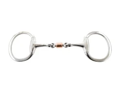 Stainless Steel Copper Roller Mouth Eggbutt Snaffle Bit