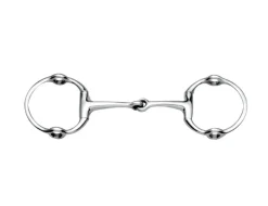 Stainless Steel Jointed Eggbutt Gag Bit