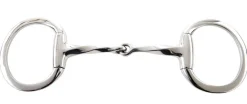 Stainless Steel Slow Twist Eggbutt Snaffle Bit