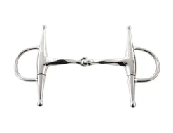 Stainless Steel Slow Twist Full Cheek Eggbutt Snaffle Bit