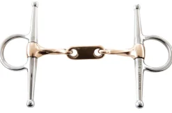 Stainless Steel Twisted Copper Mouth Dr Bristol Full Cheek Bit